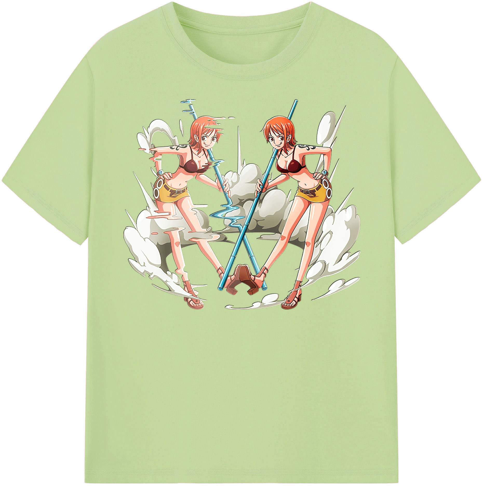 ワンピース ナミ ONE PIECE Nami 綿100％半袖Tシャツ（フロントプリント）